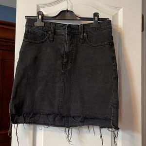 Madewell Grey/Black Denim Skirt! Brand New!!